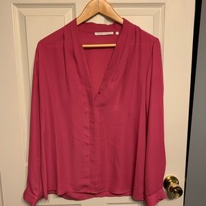 Violet + Claire Pink Blouse, Size Medium, EUC